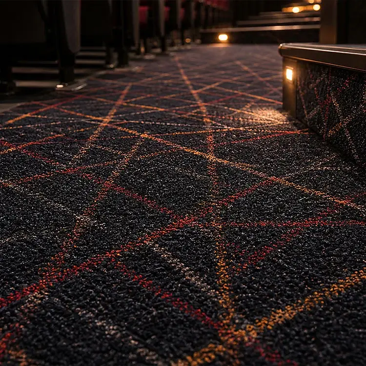 พรม Broadloom ไนลอนภาพยนตร์หน่วงไฟ