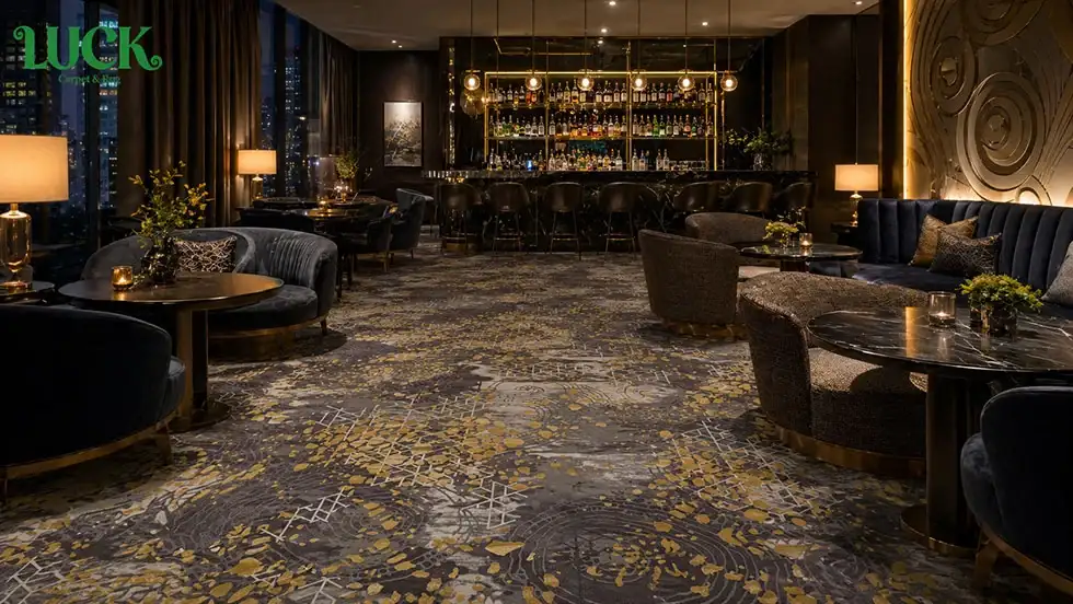 Nylon Printed Wall To Wall Carpet For Hospitality