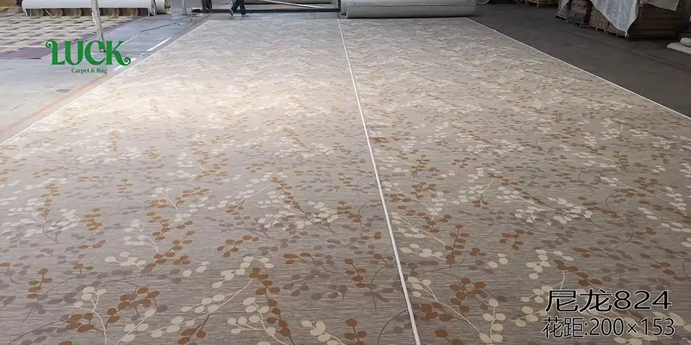 Wool Printed Wall To Wall Carpet For Hotel